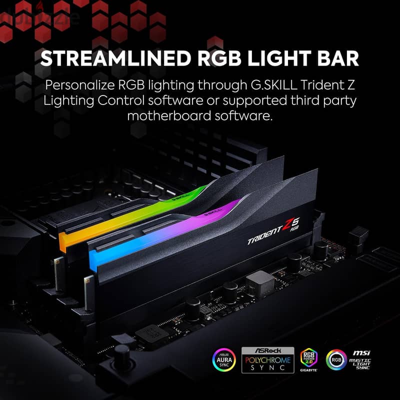 G. SKILL Trident Z5 RGB (Intel XMP 3) DDR5 RAM 64GB (2x32GB) 6000MT/s 3