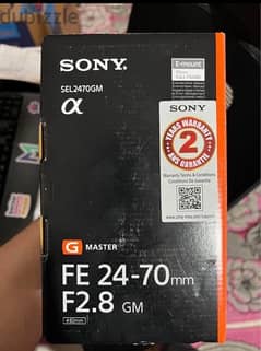 lens sony 24-70 G-Master