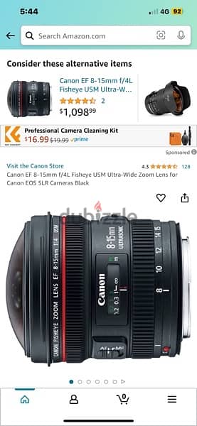 canon ultrasonic fisheye usm   new+ canon 10-22 4