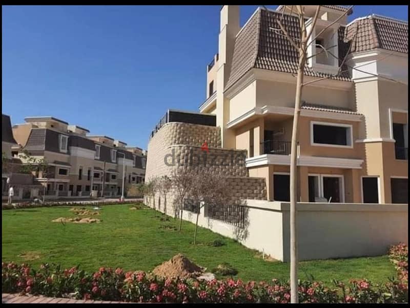 S Villa, corner sea view, 5 rooms, Sarai Compound, New Cairo, Mostaqbal City, next to Madinaty, with a down payment of 800,000 and a 42% discount 12
