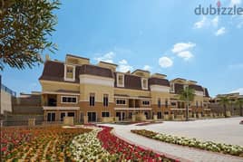 2-room ground floor apartment with garden, 323m, for sale in Sarai Compound, Mostaqbal City, with a down payment of 450,000 and 42% cash discount
