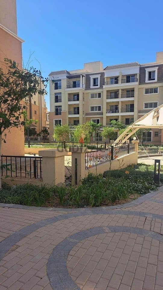 2-room ground floor apartment with garden, 323m, for sale in Sarai Compound, Mostaqbal City, with a down payment of 450,000 and 42% cash discount 2