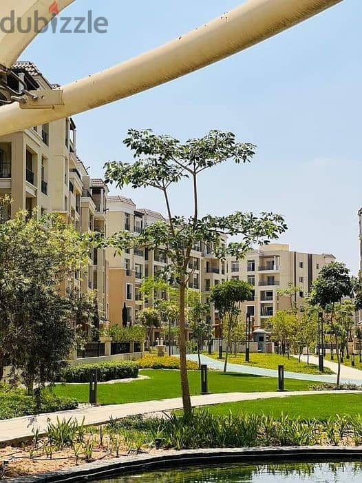 2-room ground floor apartment with garden, 323m, for sale in Sarai Compound, Mostaqbal City, with a down payment of 450,000 and 42% cash discount 3