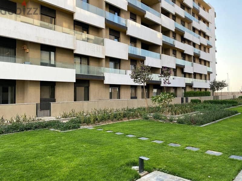 "An apartment ready to live in Al Burouj Compound, 3 bedrooms, a prime location in front of the International Medical Center. " In installments over 8 1