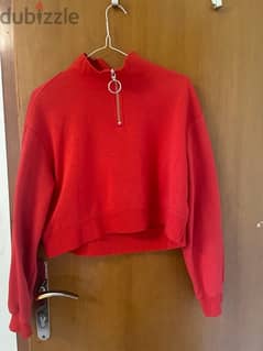 New H&M Red Sweatshirt