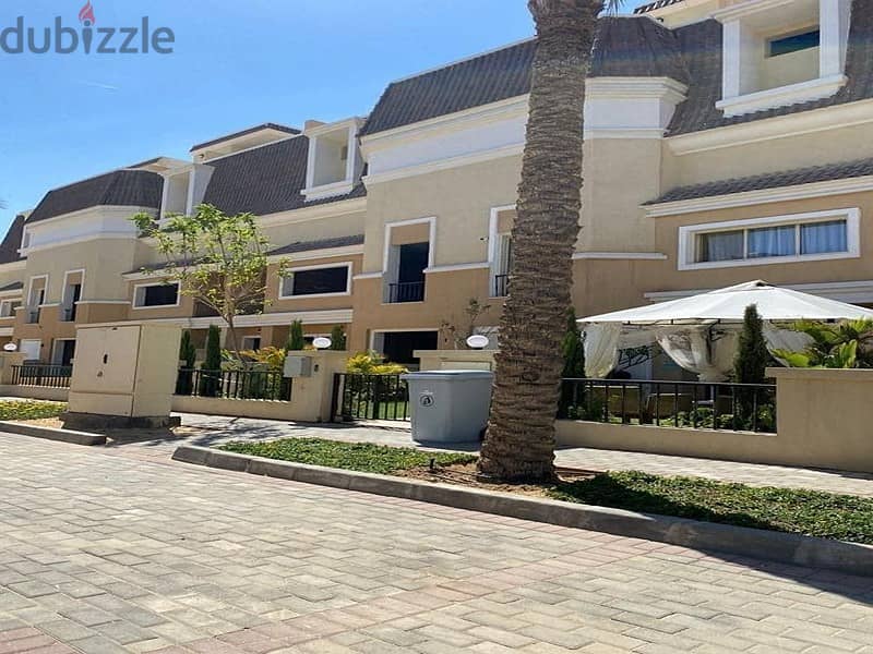 Villa for sale, 239 meters, ground, first floor and roof, in Sarai Prime Location Compound, on Suez Road 3