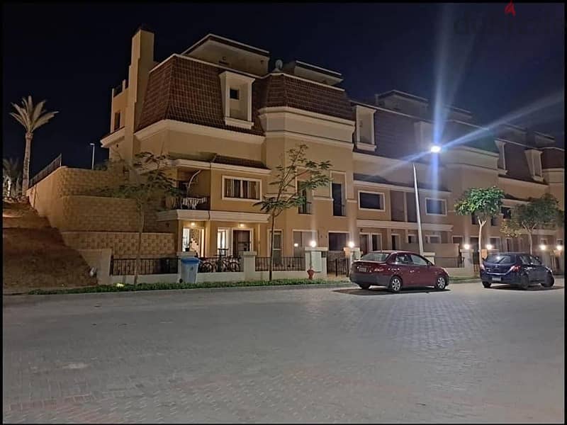 Villa for sale, 239 meters, ground, first floor and roof, in Sarai Prime Location Compound, on Suez Road 9