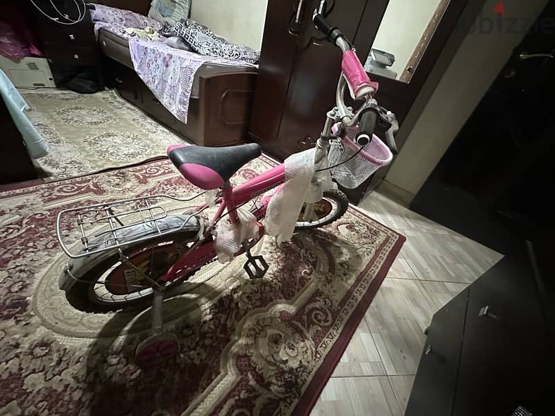 فرصه لسرعه البيع تم تنزيل السعر دراجه أطفال بناتي ماركه الباشا 6