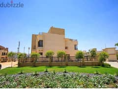 immediately receive independent villa for sale with swimming pool land scape view in sheikh zayed in an upscale compound in alma