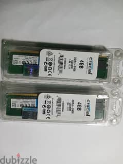 Ram Crucial DDR4 8GB 2X4 0
