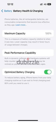 Iphone 14 pro شريحتين battery 100% like new لسه في الضمان