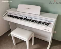 بيانو كروزفيل ابيض بالكرسي 0