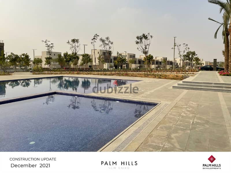 شقة استلام فوري 158م كاملة التشطيب بأميز موقع Palm Hills التجمع الخامس 6