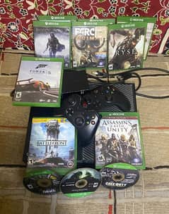 xbox1 used+2Controles +14games+Imported from America