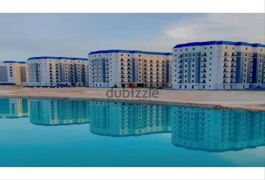 Resale unit for sale, Latin Quarter, New Alamein City, area 88 m, second row, overlooking the lagoon 3