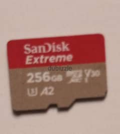 card memory sandisk extreme 256 gigabyte