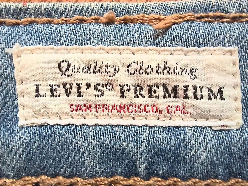 بنطلون جينز صيفى Levi's 512 باكستاني الصنع  مقاس w31 (مستعمل) 7