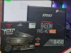 MSI B450M Pro M2 Max AMD
+
Patriot Viper Steel DDR4 2x8GB 3200MHz
