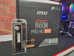 MSI B450M Pro M2 Max MD
+
RAM G. SKILL AEGIS DDR4 8GB 3200MHz