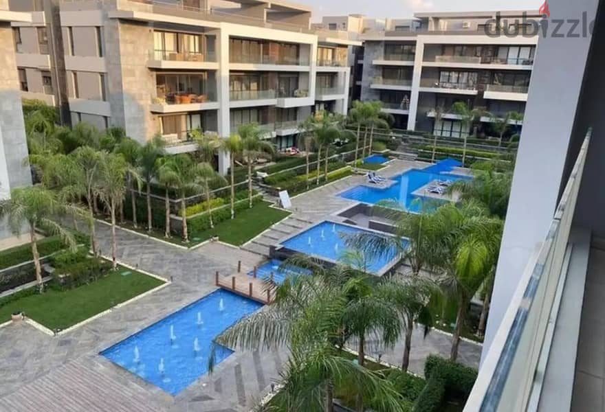 Garden apartment for sale 160 m, immediate receipt and finishing, in La Vista, El Patio 7, Fifth Settlement, next to American University, installments 19
