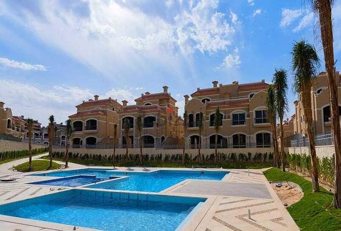 Classic standalone villa 364m ready to move with installments 4y in Patio Prime La Vista Sherouk   باتيو برايم لافيستا الشروق 4