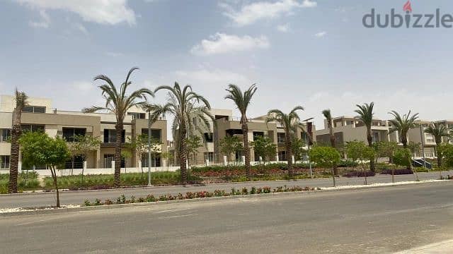 Townhouse for sale, semi-finished, with private roof, in the best location in Palm Hills New Cairo 0