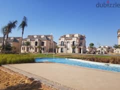 Twin house for sale at the lowest price in the market, fully finished, with a landscaped view