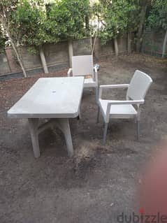Garden Tables and Chairs - Hard Plastic