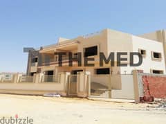Twin house for sale, semi-finished,Ready to move, in the Ninth District, Sheikh Zayed, Dahshur