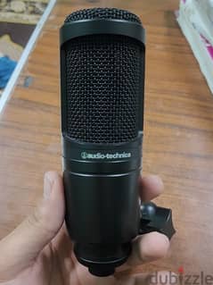 Audio-Technica Cardioid Condenser Microphone, Black - AT2020
