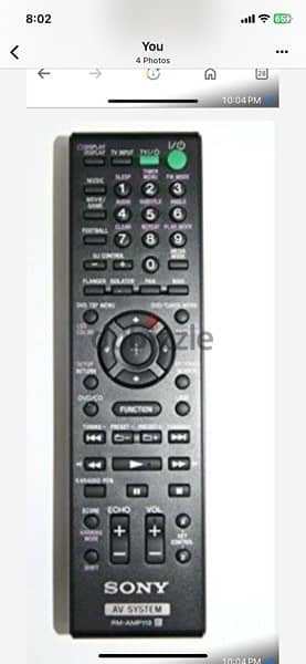 ريموت sony   remote control