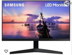 SAMSUNG 24 LED Monitor with Ips Panel and Borderless Design - Black