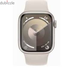 apple watch series 9 45mm starlight GPS اخر قطعه استارلايت متاحه