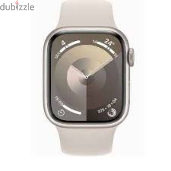 apple watch series 9 45mm starlight GPS اخر قطعه استارلايت متاحه 0
