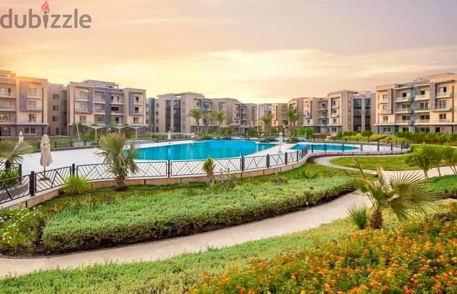 Receive an immediate penthouse with a swimming pool near the American University in Galleria Moon Valley Compound 6