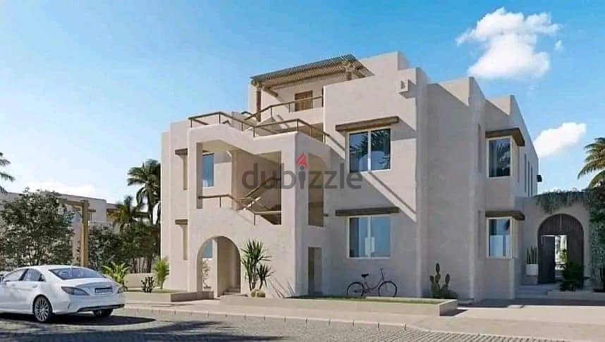 At a snapshot price in Ras Al Hikma area, a fully finished townhouse + Full Sea View in Seashore north coast 7