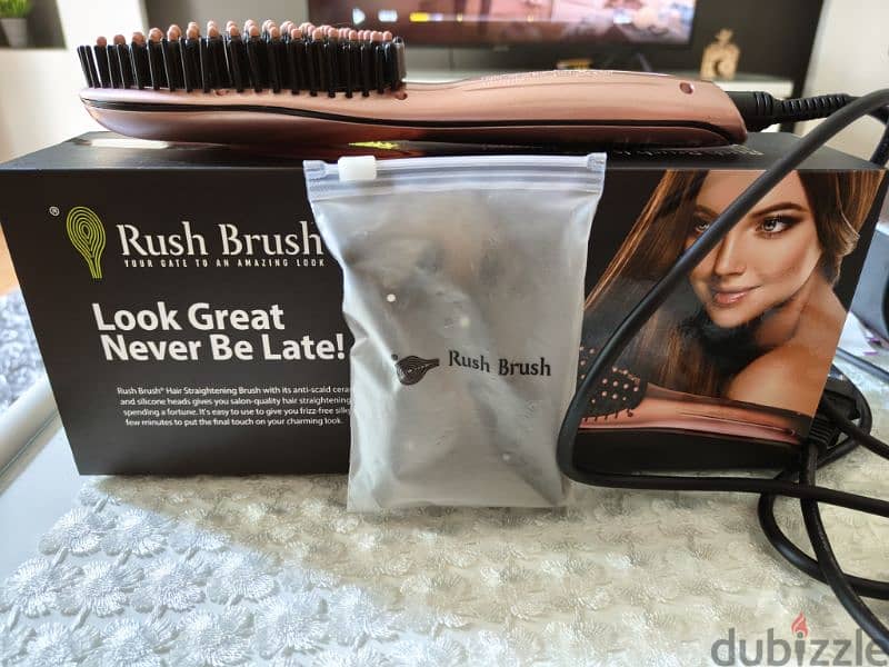 Rush Brush hair straightening brush used - like new 5