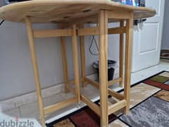 Beach wood Table. 6 seater( foldable)