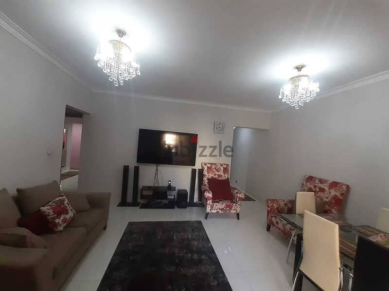 Furnished apartment for rent in the first settlement inside the Achrafieh B compound 1