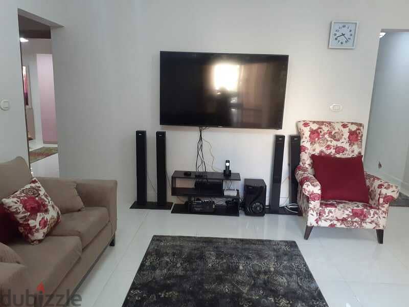 Furnished apartment for rent in the first settlement inside the Achrafieh B compound 2