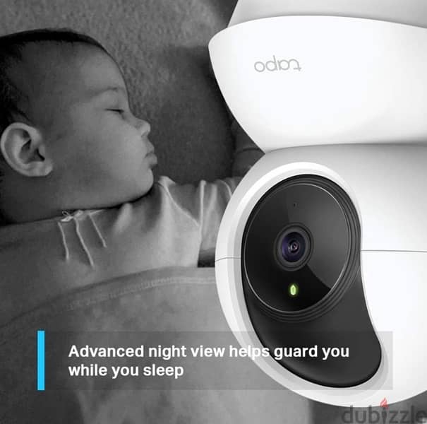 Tapo c200 360-degree smart wi-fi pan and tilt camera, 1080 p - white 1