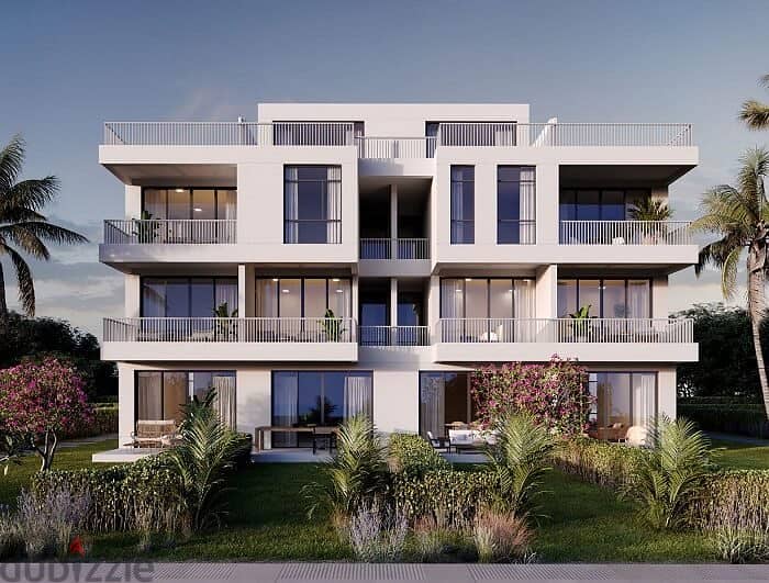 First row chalet fully finished ultra super luxury for sale with installments for 8 years in Cali Coast Ras El Hekma North Coast 1