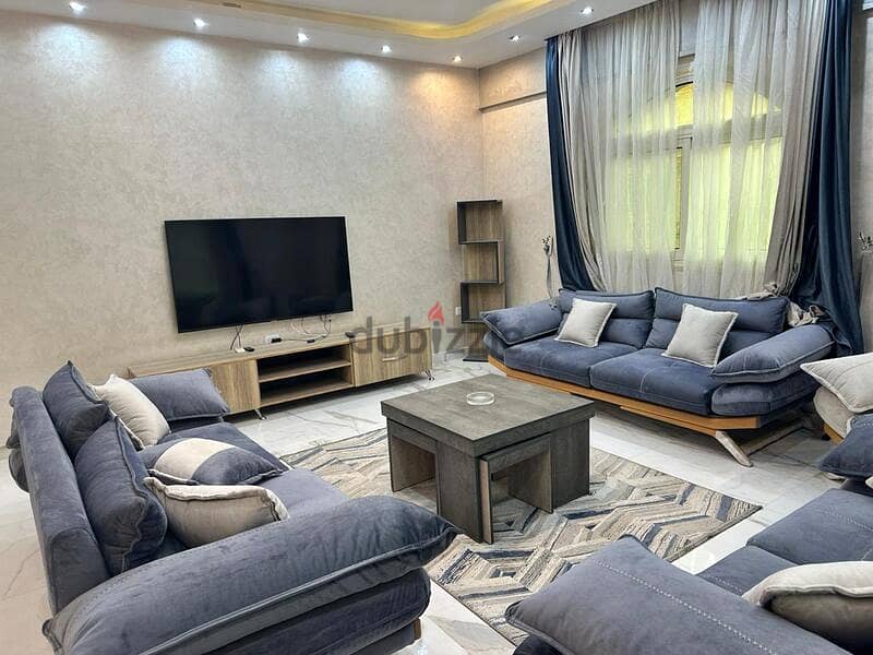 Fully furnished apartment for rent in the first settlement, villa area, Yasmine 6 5