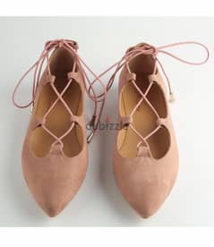 Cashmere shoes with laces size 40 حذاء كاشمير