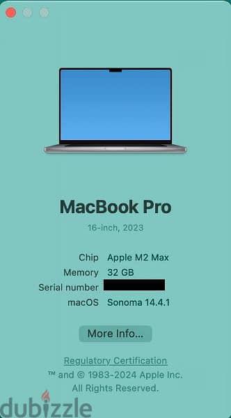 MacBook Pro M2 Max 16 inch 2