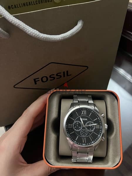 NEW fossil watch with box and bag 4