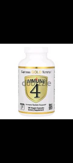 Immune 4 Dietary Supplement 180 Veggie Capsules 0