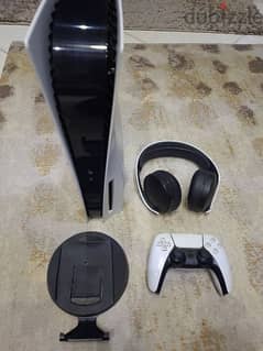 Ps5 & pulse 3d headset & ps plus 1 year full acc