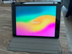 Apple iPad 10.2 Inch with Pencil - Like new - اي باد 0