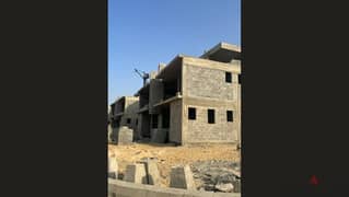 Near Cairo International University. . a twin house ready for inspection for sale in New Sheikh Zayed, West Dunes